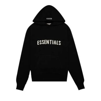 Essentials Knit Hoodie Black